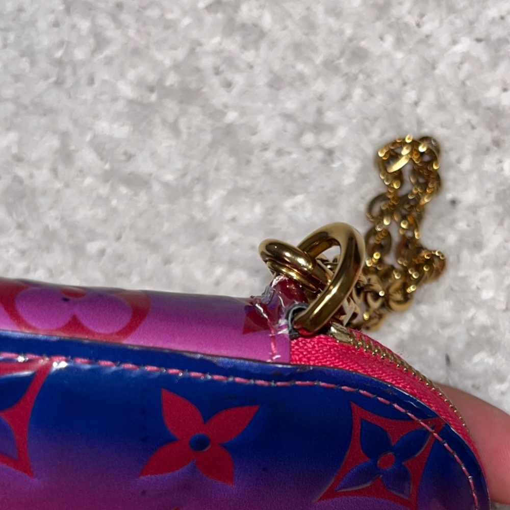 Louis Vuitton Vernis Patent Porte Monnaie Wallet Coeur Sunrise - Picture 8 of 14